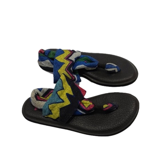 Sanuk Chevron ankle strap flip flop - Picture 1 of 10